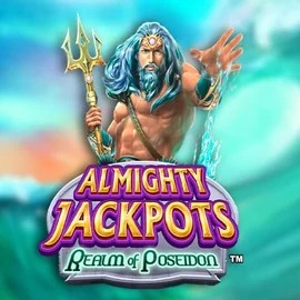 Almighty Jackpots – Realm of Poseidon casino game by Novomatic – featured logo at God of Casino
