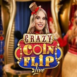 Crazy Coin Flip slot logo by Evolution at God of Casino