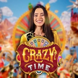 Crazy Time casino game by Evolution – featured logo at God of Casino