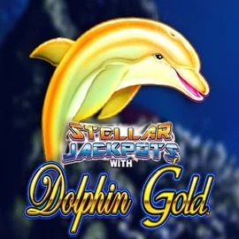 Dolphin Gold with Stellar Jackpots logo by Lightning Box Game at God of Casino